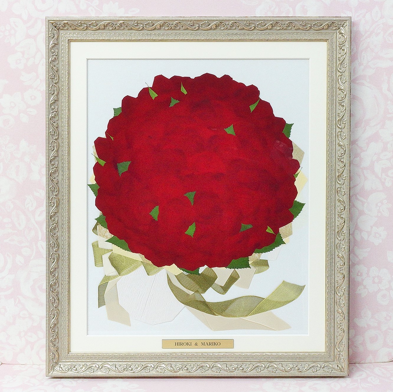 SALE！＞【バラ限定】 100～108輪の花束アレンジ 押し花プレミアム 