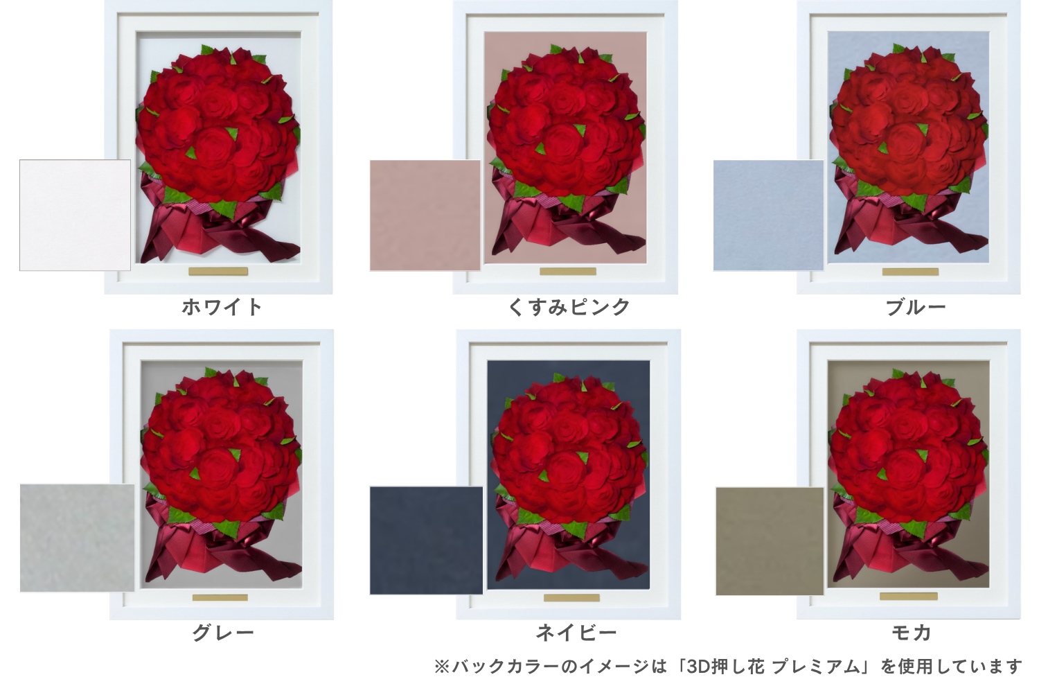 選べるバックカラー