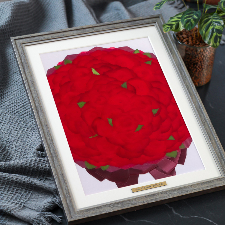108 Roses【バラ限定】押し花Lサイズ 80～108輪の花束アレンジ 選べる