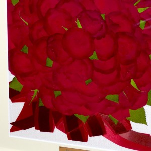 プロポーズの花束　保存押し花１