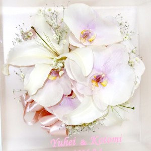 ブーケ保存　カサブランカ　胡蝶蘭 - コピー