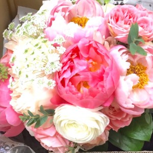 ブーケ保存　芍薬ブーケ１