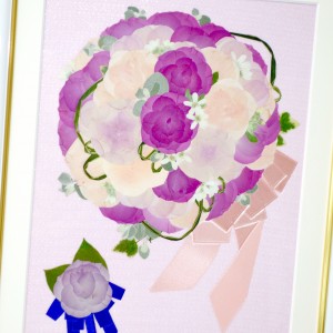 ブーケ保存押し花１