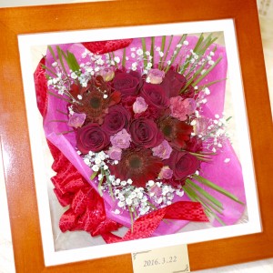 プロポーズ　バラ花束保存