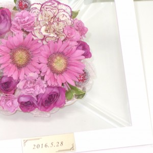 誕生日花束保存　ガーベラ３