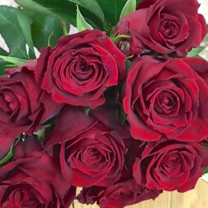 赤バラ花束　保存
